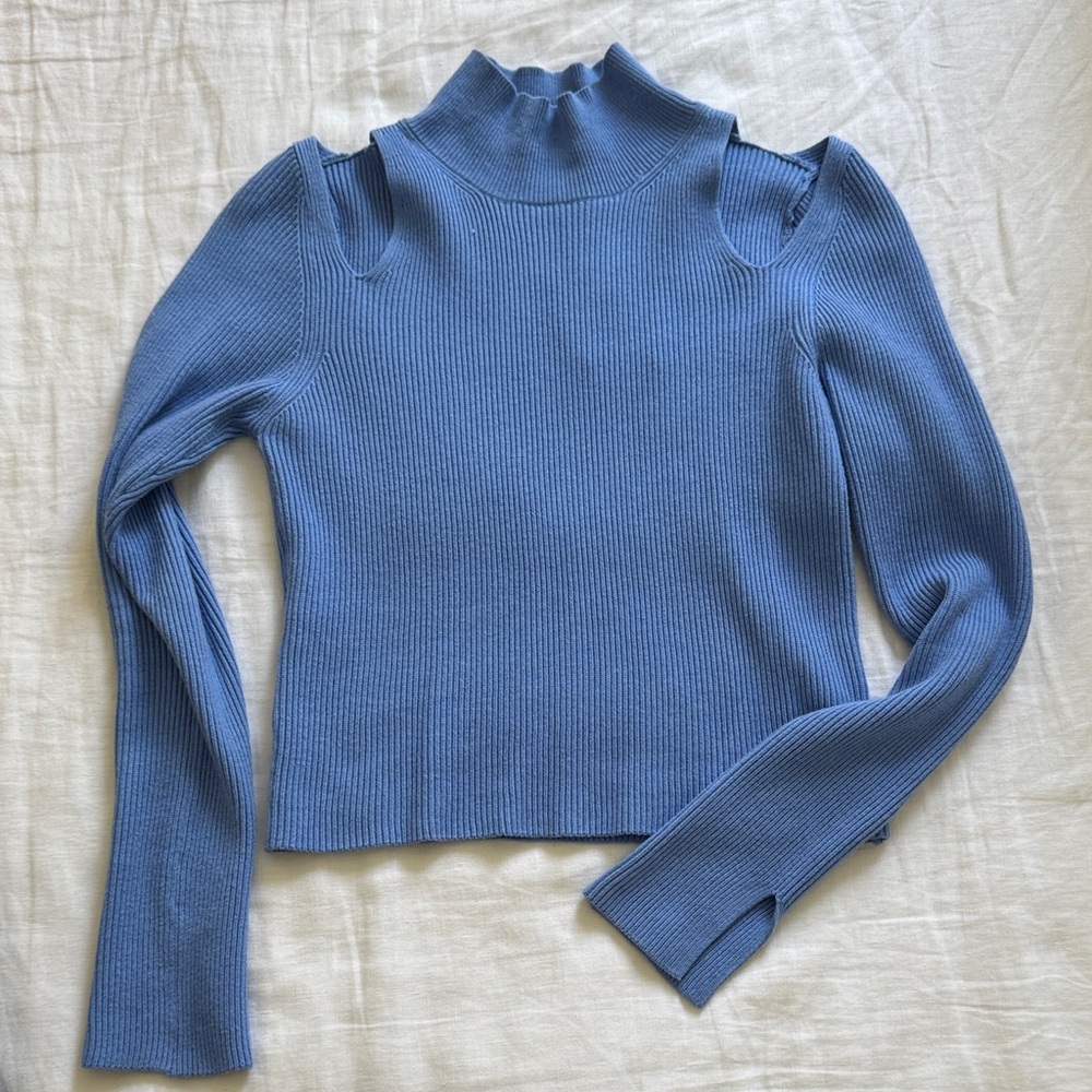 French Connection Blue Turtle Neck Sweater - NWT